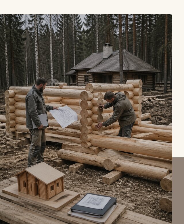 Проектирование и строительство домов из бревна в Ржеве